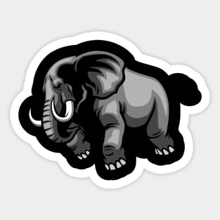 Raging Elephant Sticker